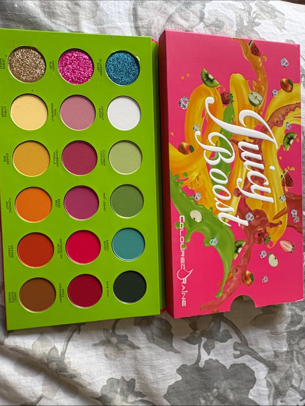 ColourPop Juicy Boost Bright Eyeshadow Palette - Vibrant Multi-Color